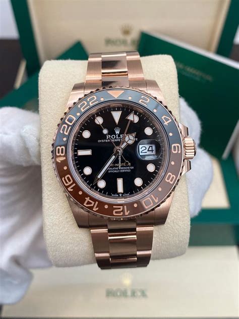 rolex rootbeer full rose gold|root beer rolex for sale.